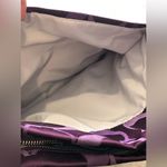 Coach POPPY Purple Jacquard Signature C Crossbody Shoulder Bag Top Zipper Close Photo 6