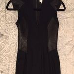 Helmut Lang NWT  black dress with leather inserts 0 Photo 0