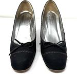 PHYLLIS POLAND for BERGDORF GOODMAN, fabric heels, made in Italy, size 8.5 Black Photo 0