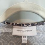 Significant Other Hedi Medallion Smocked Mini Dress Size 10 Gray Photo 3