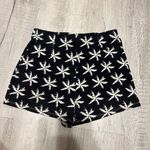 Fighting Eel Palm Tree Hawaiian Aloha Print Shorts Jersey Rayon Spandex Floral Black Size XS Photo 1