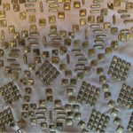 Ecote Studded Cap Sleeve Top Grey/Purple XS Photo 4