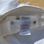 Ética Fern High Rise Vintage White Distressed Denim Shorts Size 27 Photo 5