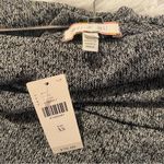 Anthropologie Eri + Ali Naples Off The Shoulder Knit Tunic in Gray Black NWT Ext Photo 5