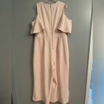 Karl Lagerfeld Karl Lagerfield Pale Pink Plus Wedding Cocktail Jumpsuit Photo 5