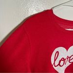 Positivitees Sweatshirt Love Heart Red White Size XL Photo 5