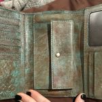 Patricia Nash  Embossed Leather Clutch in Turquoise and Brown Photo 2