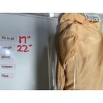 Anthropologie By Ribbed Scoop Neck Long Sleeve Top Sz XS Orange Stretch Photo 6