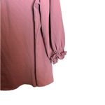 Cocomo Top Womens Extra Large XL Pink Smocked Sleeves Popover Long Sleeve Blouse Photo 3
