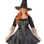 Wonderland Black Magic Witch Halloween Costume Size M Photo 0