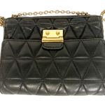 Michael Kors  Sloan Black Purse Shoulder Bag Quilted Crossbody Bag Photo 0