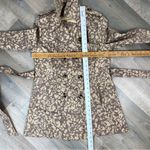 Anthropologie Daughters of the Liberation Subtle Survival Animal Print Trench Coat Taupe 2 Photo 14