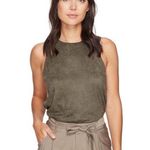 Bishop and Young  Paulina Faux Suede Olive Tank Top Photo 0