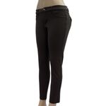 One 5 One  Brown Rhinestone Embellished 5 Pocket Low Rise Stretch Pants Womens 10 Photo 4