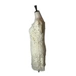 Sea New York Dress Women Size 4 Ivory Short Sleeve Battenburgh‎ Lace Shift Mini Photo 5