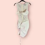 Pretty Little Thing PLT Label Ruched Mini Dress Bodycon Sleeveless Party Club Beige Size US 2 Photo 2