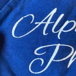 Women’s Blue Alpha Phi Sorority Tee Shirt Flower Design Size Medium Photo 5