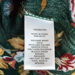 Frye Women’s Boho Floral Multi-Color Defined Waist Button-Up Long Sleeve Blouse Photo 8