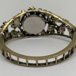 Cici and Faye Quartz Ladies Watch 34mm crystal purple floral cuff bracelet runs Photo 3