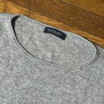 Stefanel 100% Cashmere Side Tie Sweater, Relaxed Fit, Sz Medium Gray Photo 1