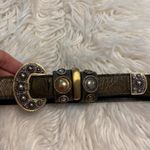 INC Vintage LeatherRock  1992 San Diego USA Genuine Leather Belt size S/M Photo 15