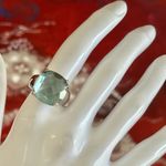 Swavorski Swarovski Aqua Blue Crystal Chunky Ring (Swan Mark) – Retired Photo 0