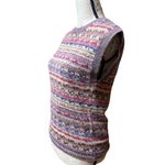 Woolrich Sweater Bee Wool Blend Colorful Crewneck Vintage Sweater Vest Women size Small Photo 13