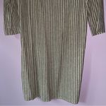 Tahari  S Dress Linen Blend Mini Taupe Pinstripe Lagenlook Photo 8