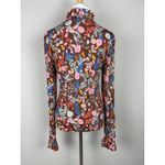 Stine Goya Top Womens Small Brown Pink Floral Ruffle Neck Manilla Revolve Retro Photo 7