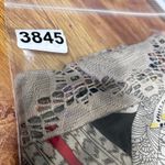 Cato Kimono Cardigan S Cream Multicolor Abstract Crochet Back Open Front Boho Photo 11