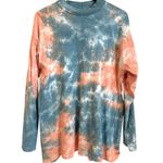 Free People Shirt Women Size XS Orange Blue Sunset Twilight Ocean Surf Beach Photo 0