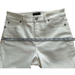 1.state Pinstripe Mini Kick Flare Pants Size 6 White Pants Photo 6