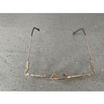 Guess EYEGLASSES FRAMES ONLY BRN 47-20 140 gold round full rim Photo 1