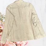 Nili Lotan Vintage Blazer Linen Tan Beige Sz 8 Photo 8