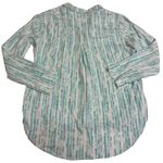 BILLY T Shirt Womens X Large Blue White Button Up Shirt Stripe Long Sleeve Size XL Photo 1