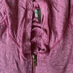 XCVI Athletic Hoodie Marled Burgundy Size S Photo 2