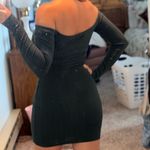 Windsor Green Off-Shoulder Long Sleeve Bodycon Dress Photo 1