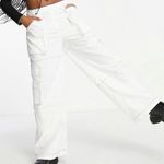 The Ragged Priest NWT White Cargo Pants Wide Leg Size Medium Photo 11
