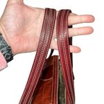 Brighton  Alligator Embossed Leather Shoulder‎ Handbag Purse Bag Red Heart Charm Photo 6