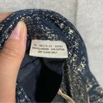 Anthropologie Coquille High Rise Shorts Navy and Pale Gold Shimmer Size 8 Photo 12