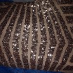 Verty  XS Rose Champagne Bling Runway Dress Photo 3