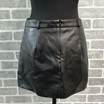 ZARA  | Faux Leather | Black MINI Skirt | Women’s Size Small | Soft Leather Photo 2