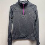PINK - Victoria's Secret  Gray Quarter-Zip Pull Over  Photo 1