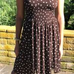 Brown polka dot dress Photo 4