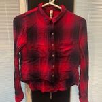 Mudd Red and Black Mud Blouse  XS Great Condition Women’s Photo 0