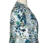 Coldwater Creek Blazer Notch Lapel White Green Blue Floral Women’s Size 20/22W Photo 6