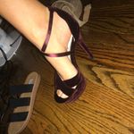 Jessica Simpson maroon velvet heels 6.5 Photo 1