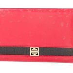 Givenchy Vintage Red Leather Wallet/Cardholder Photo 0