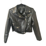 Forever 21  Black Faux Leather Moto Jacket‎ Photo 0