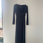 SKIMS  Black Lounge Long Sleeve Dress Photo 2